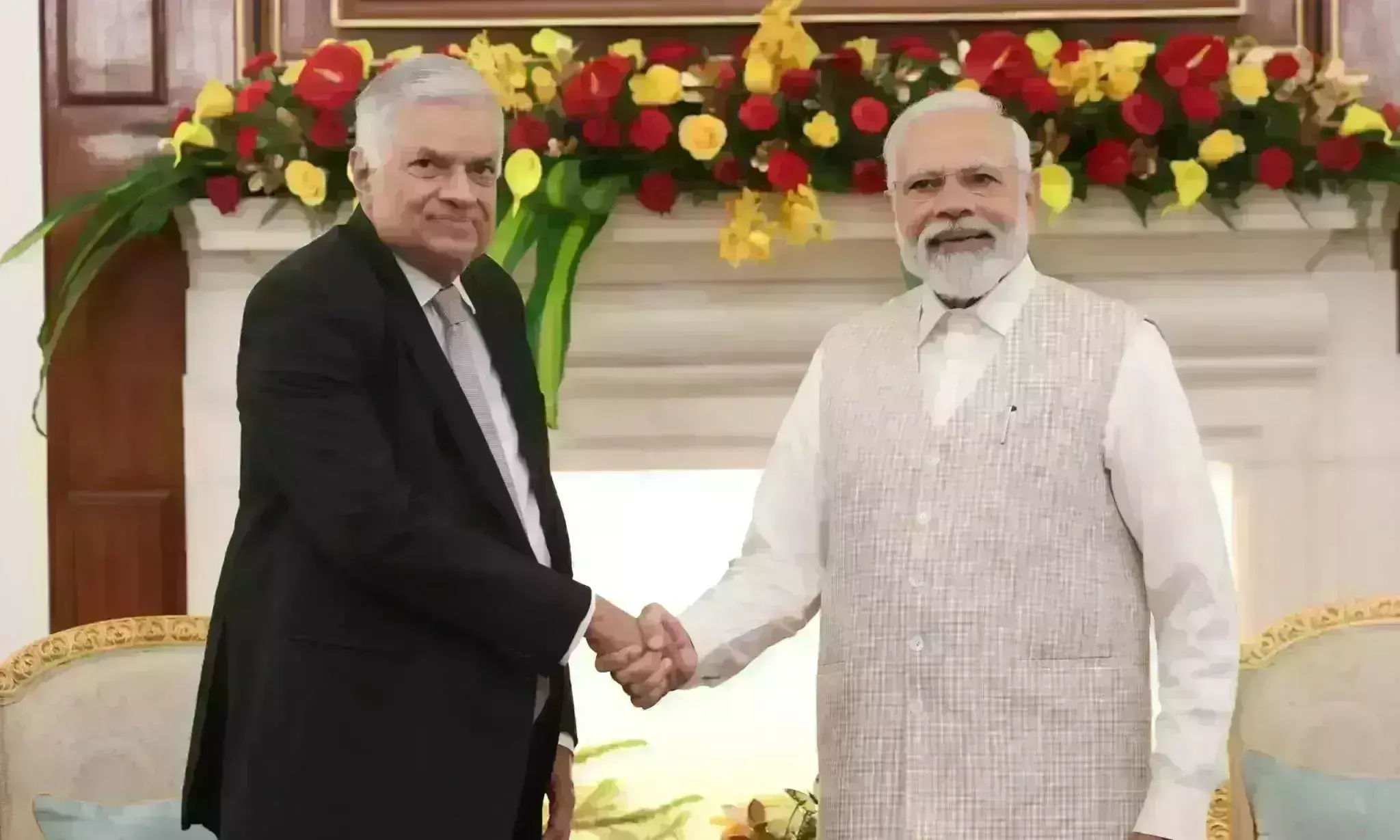 श्रीलंका के राष्ट्रपति विक्रमसिंघे दिल्ली पहुंचे, प्रधानमंत्री मोदी से की मुलाकात