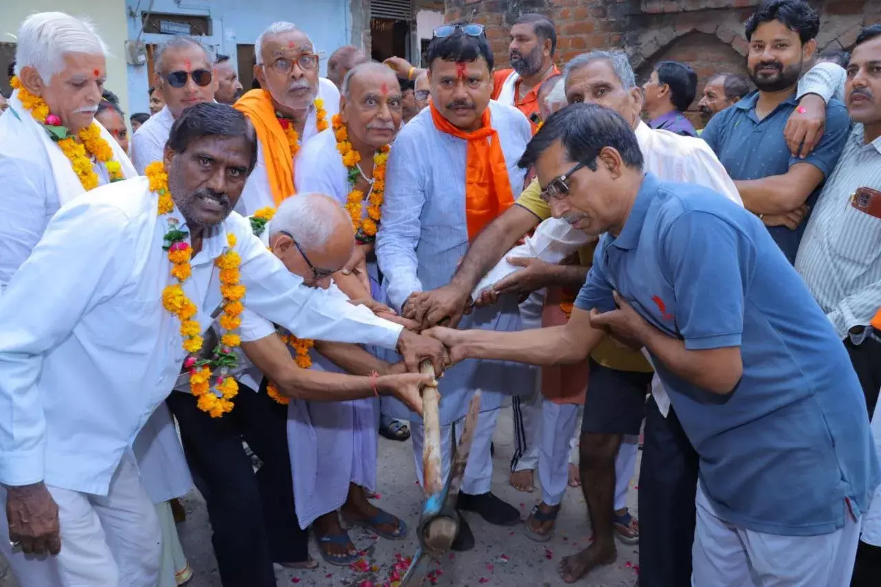 विकास पर्व : मध्यप्रदेश ऊर्जा मंत्री तोमर ने उपनगर ग्वालियर के वार्ड-8 में 50 लाख रूपये से अधिक के विकास कार्यों का किया भूमि पूजन