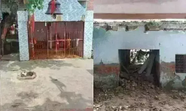 आगरा में बड़ा हादसा : पूजा के दौरान मंदिर की छत गिरी, मलबे में दबकर बच्ची की मौत
