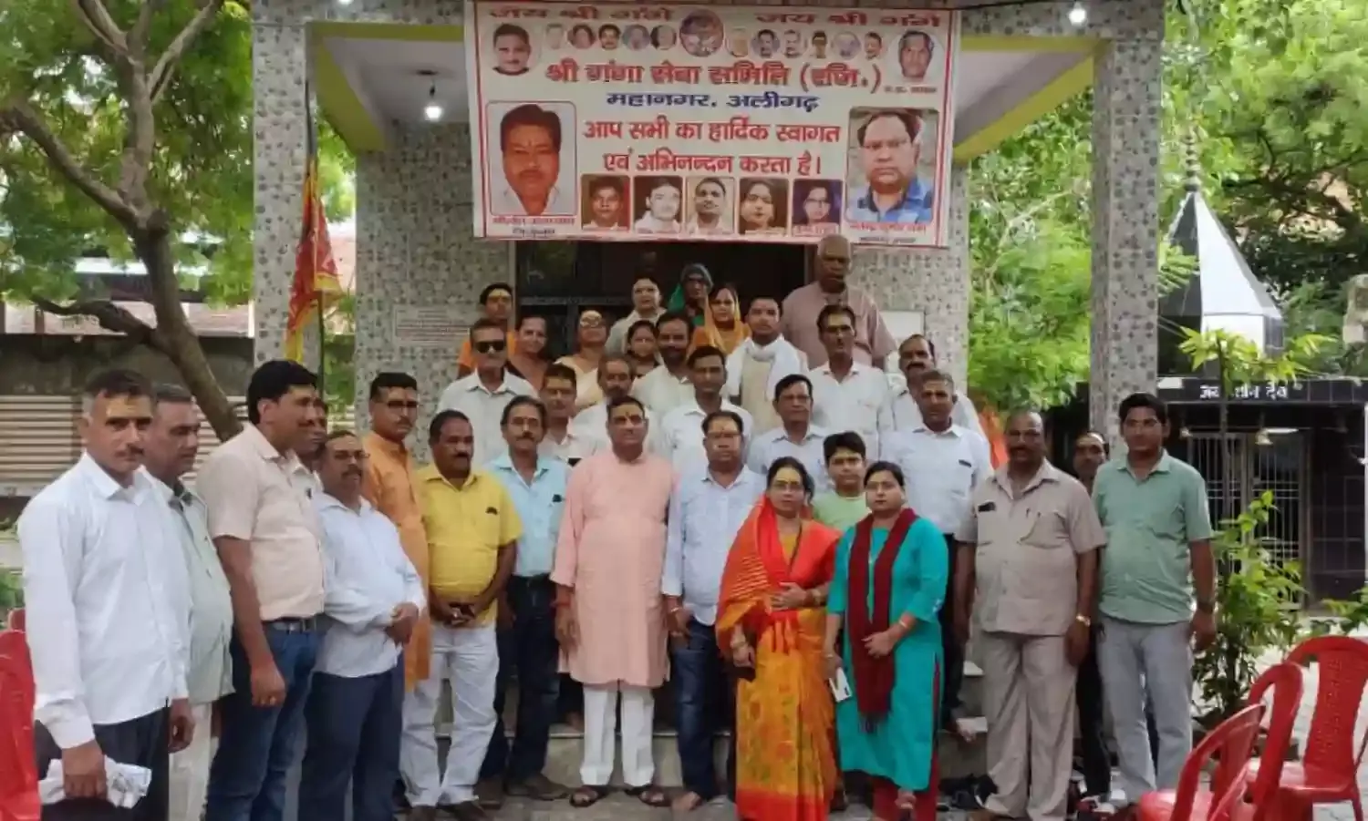 श्री गंगा सेवा समिति ने किया भोलेबाबा का महा रुद्राभिषेक