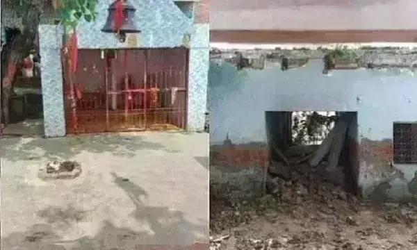 आगरा में बड़ा हादसा : पूजा के दौरान मंदिर की छत गिरी, मलबे में दबकर बच्ची की मौत