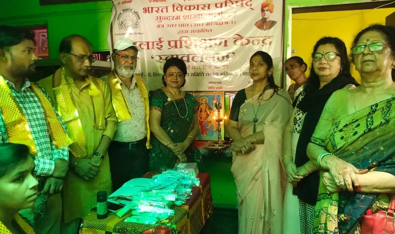 भारत विकास परिषद सुंदरम शाखा ने लगाया हीमोग्लोबिन ब्लड टैस्ट कैंप