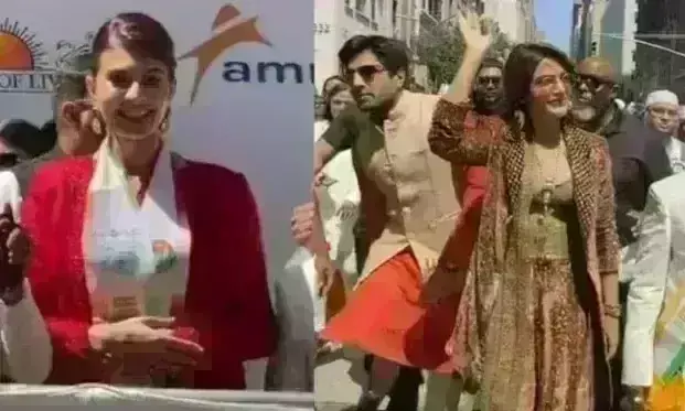 India Day Parade में शामिल हुईं जैकलीन और सामंथा,  NewYork की सड़कों पर लहराया तिरंगा