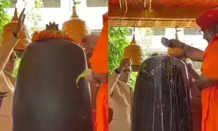 ओंकारेश्वर से अयोध्या पहुंचा शिवलिंग, रामलला मंदिर में होगी प्राण प्रतिष्ठा