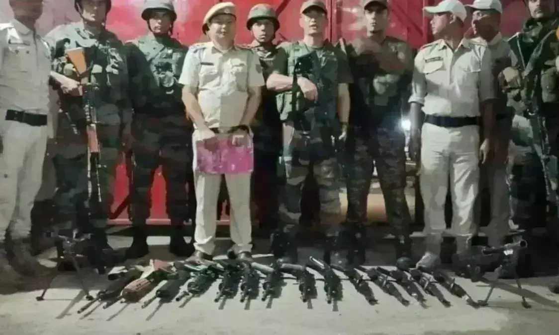 मणिपुर हिंसा में सुरक्षाबलों को मिली बड़ी सफलता, भारी मात्रा में हथियार किए बरामद