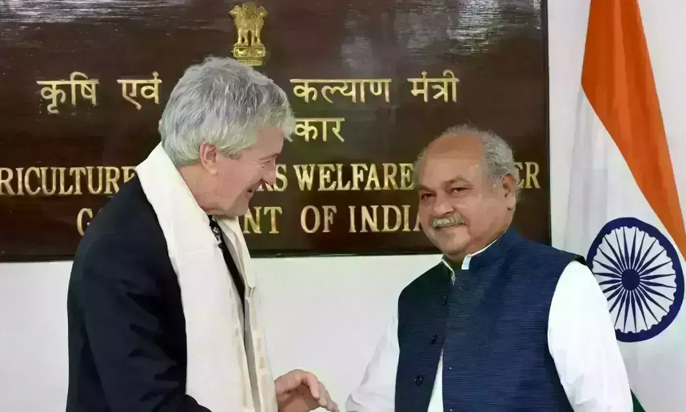 कृषि मंत्री नरेंद्र सिंह तोमर ने न्यूजीलैंड के प्रतिनिधिमण्डल से की मुलाकात, दोनों देशों के बीच सहयोग बढ़ाने पर सहमति