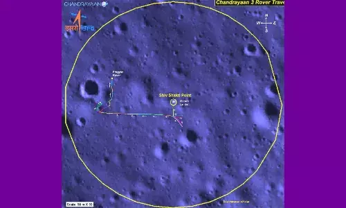 चंद्रयान के प्रज्ञान रोवर ने चांद पर रचा इतिहास, तय की 100 मीटर की दूरी