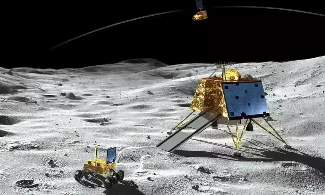 चंद्रयान-3 की दोबरा हुई सफल लैंडिंग, चांद की सतह से ऊपर उठा, इसरो ने दोबारा उतारा चंद्रयान-3 की दोबरा हुई सफल लैंडिंग, चांद की सतह से ऊपर उठा, इसरो ने दोबारा उतारा