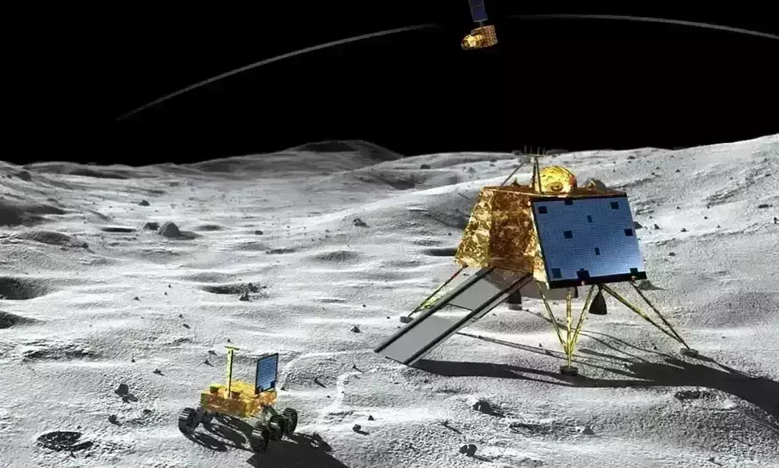 चंद्रयान-3 की दोबरा हुई सफल लैंडिंग, चांद की सतह से ऊपर उठा, इसरो ने दोबारा उतारा चंद्रयान-3 की दोबरा हुई सफल लैंडिंग, चांद की सतह से ऊपर उठा, इसरो ने दोबारा उतारा