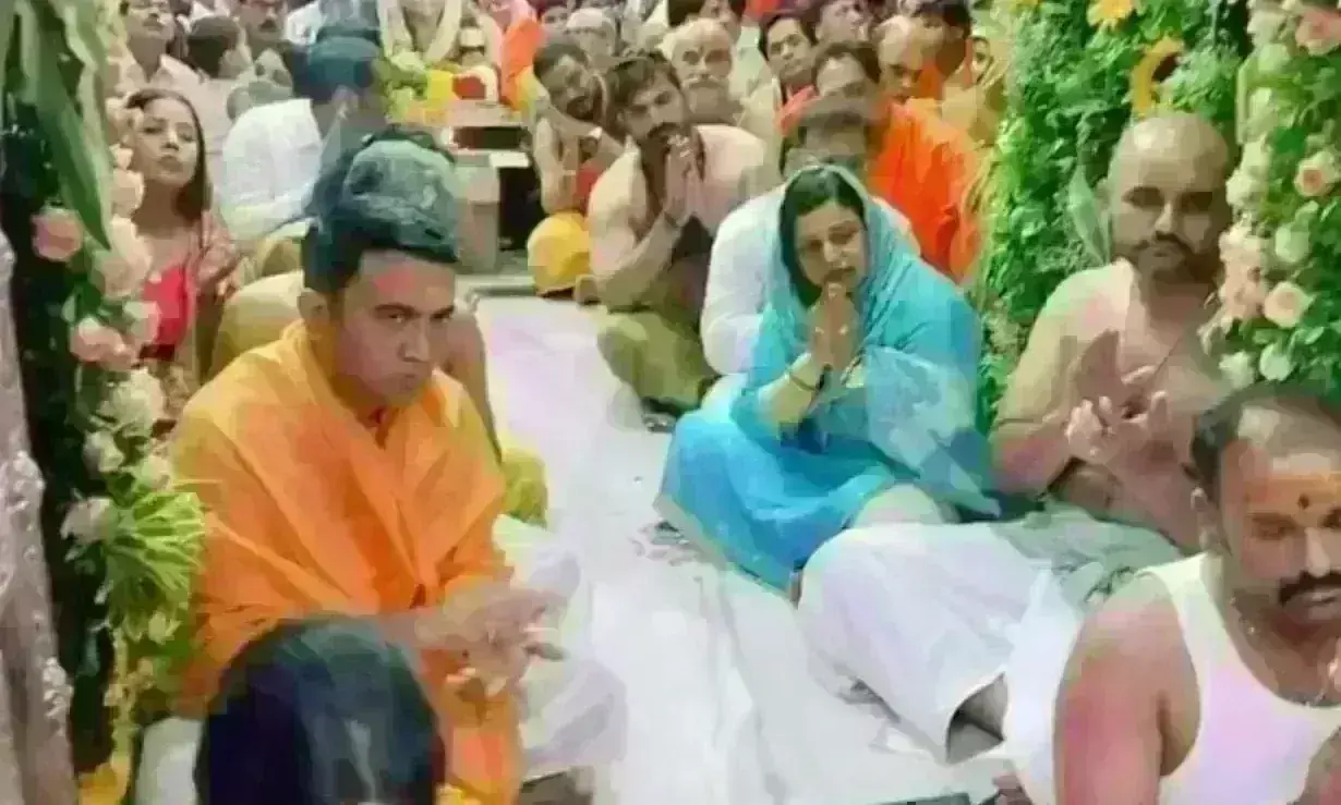 गोवा के मुख्यमंत्री प्रमोद सावंत पहुंचे उज्जैन, महाकाल मंदिर के किए दर्शन