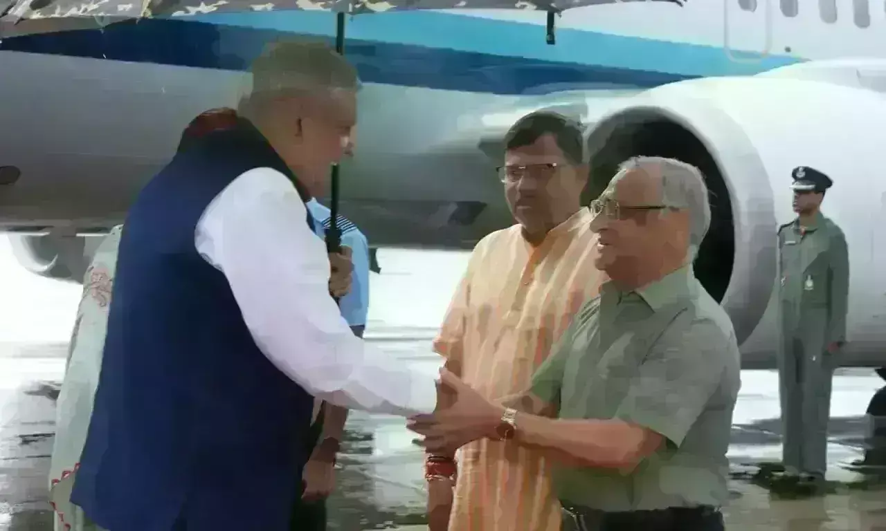 उप राष्ट्रपति जगदीप धनखड़ अल्प प्रवास पर आए ग्वालियर, सांसद विवेक नारायण शेजवलकर ने किया स्वागत