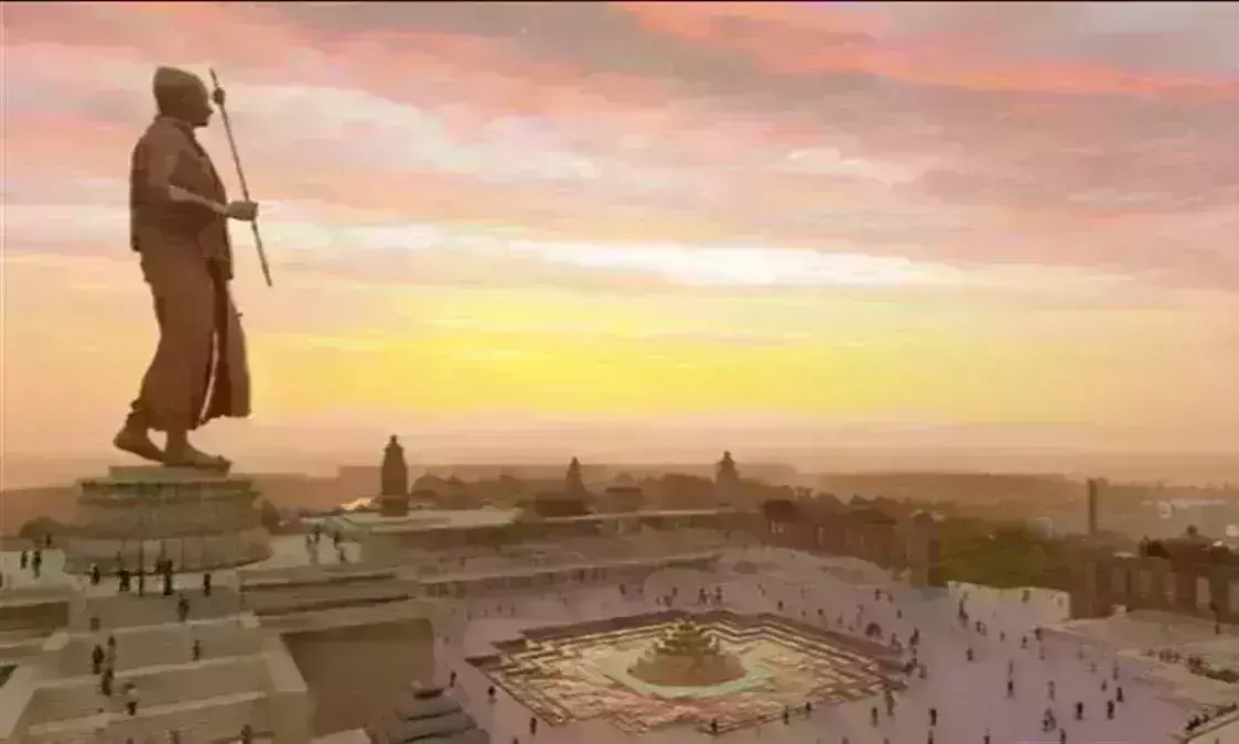 ओंकारेश्वर में बनकर तैयार हुई आदि शंकराचार्य की 108 फीट ऊंची प्रतिमा, 18 सितंबर को मुख्यमंत्री शिवराज करेंगे अनावरण