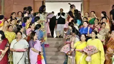 महिला आरक्षण बिल पास होने पर भाजपा मुख्यालय में जश्न, प्रधानमंत्री नरेन्द्र मोदी का हुआ भव्य स्वागत