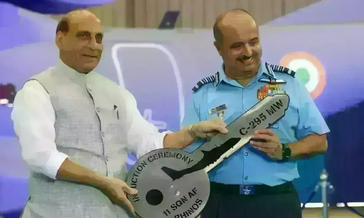 देश को मिला पहला ट्रांसपोर्ट विमान C-295, हिंडन एयरबेस पर तैनात