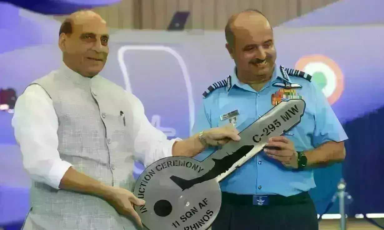 देश को मिला पहला ट्रांसपोर्ट विमान C-295, हिंडन एयरबेस पर तैनात