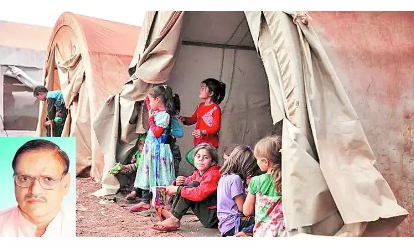 युद्ध शरणार्थियों से संकट में देश