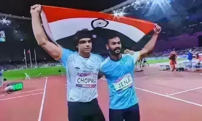 Neeraj Chopra and kishore jena