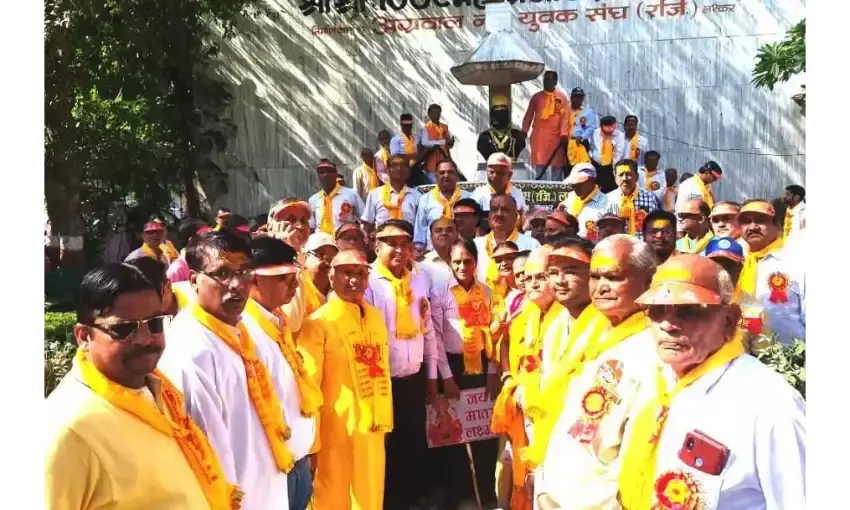 दो हजार अग्र बंधुओं ने निकाली अग्रवाल जागरण वाहन रैली