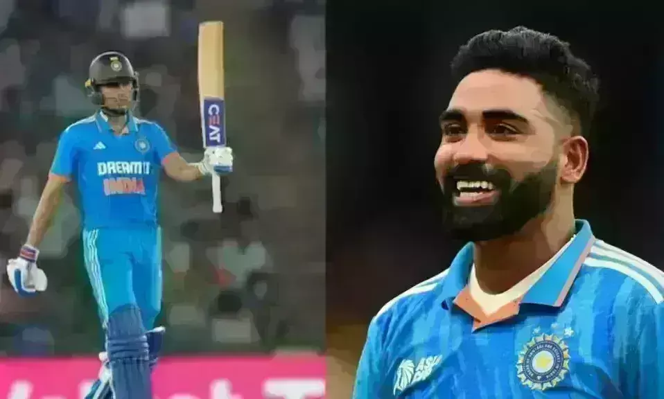 Shubhman Gill and Mohammad Siraj