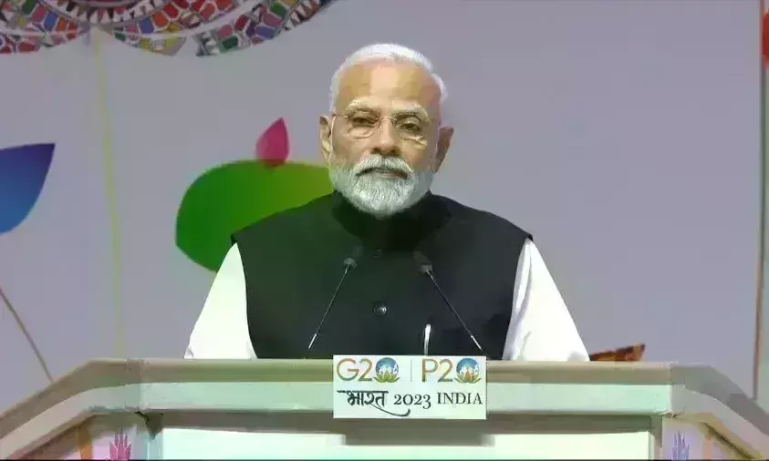 प्रधानमंत्री ने पी20 का उद्घाटन किया, कहा - आतंकवाद की परिभाषा पर सहमति न बनने का फायदा मानवता के दुश्मन उठा रहे