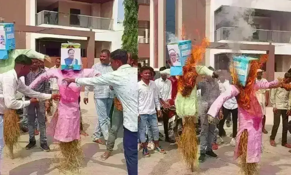 कांग्रेस प्रत्याशी के खिलाफ जनता ने लगाए मुर्दाबाद के नारे