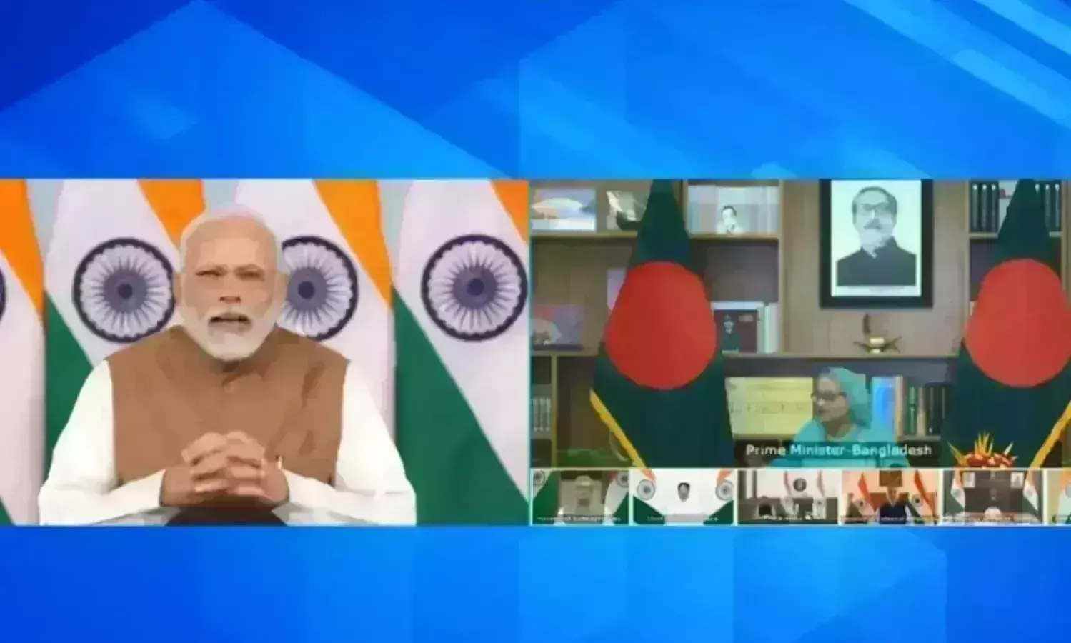 भारत-बांग्लादेश रिश्तों का नया अध्याय शुरू, प्रधानमंत्री मोदी और हसीना ने 3 परियोजनाओं का किया उद्घाटन