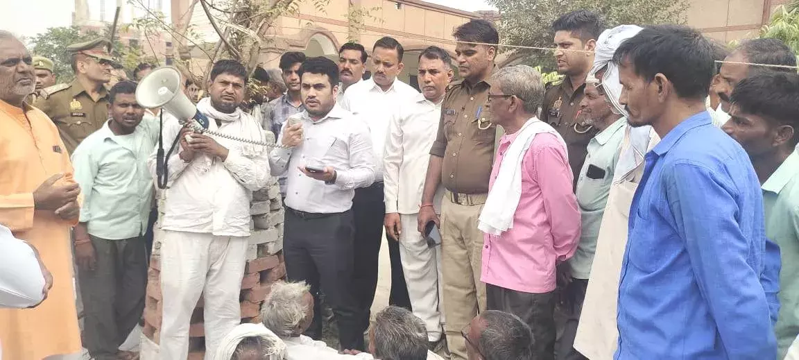 जाति प्रमाण पत्र लेकर अहेरिया समाज ने समाप्त किया धरना प्रदर्शन