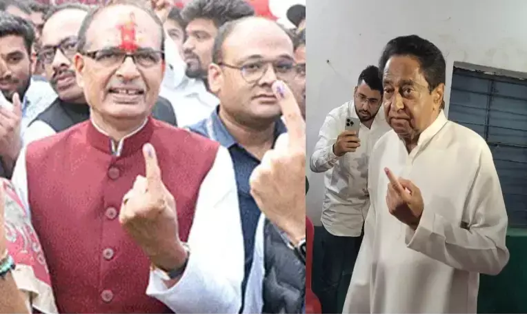 मप्र में शिवराज सिंह-कमलनाथ समेत दिग्गजों ने डाले वोट, देखें तस्वीरें मप्र में शिवराज सिंह-कमलनाथ समेत दिग्गजों ने डाले वोट, देखें तस्वीरें