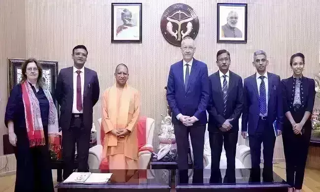 बेल्जियम के राजदूत ने मुख्यमंत्री योगी से की मुलाकात, डिफेंस एंड स्पेस स्केटर में निवेश के लिए तैयार
