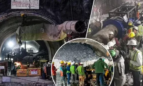 उत्तरकाशी टनल में ड्रिलिंग पूरी, आखिरी पाइप डाला जा रहा, कुछ घंटों में रेस्क्यू की उम्मीद उत्तरकाशी टनल में ड्रिलिंग पूरी, आखिरी पाइप डाला जा रहा, कुछ घंटों में रेस्क्यू की उम्मीद