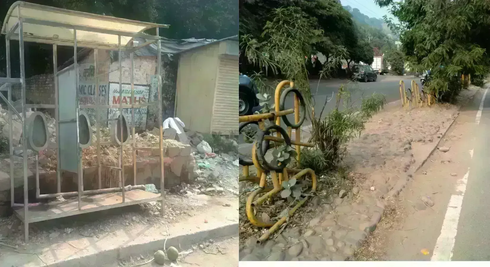 कही सड़क पर गड्डे, कही रेलिंग टूटी बन सकते है दुर्घटना का कारण कही सड़क पर गड्डे, कही रेलिंग टूटी बन सकते है दुर्घटना का कारण