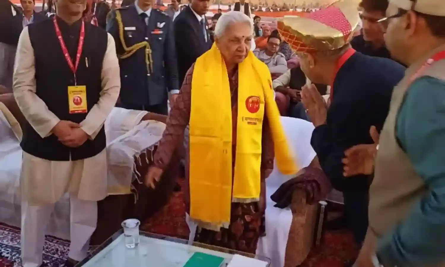 राज्यपाल आनंदीबेन पटेल ने देखा महानाट्य जाणता राजा का मंचन, हुई भाव विभोर