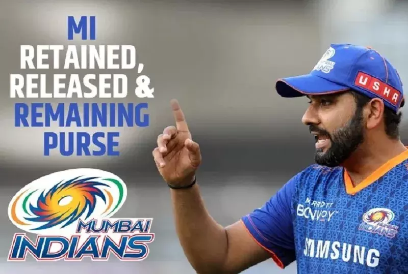 मुंबई इंडियंस आईपीएल 2024 : बरकरार, जारी हुई पूरी टीम ।