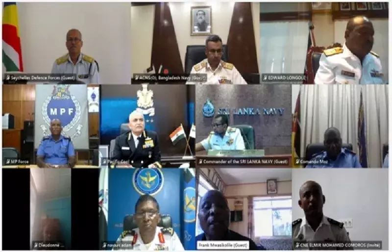 हिंद महासागर क्षेत्र के 10 देशों के नौसेना प्रमुखों से की उच्च स्तरीय आभासी बातचीत