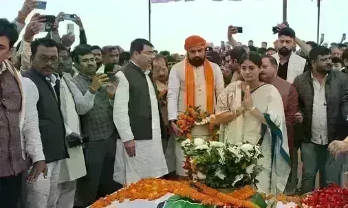 भाजपा नेता सुनील ओझा पंचतत्व में विलीन, बेटों ने दी मुखाग्नि