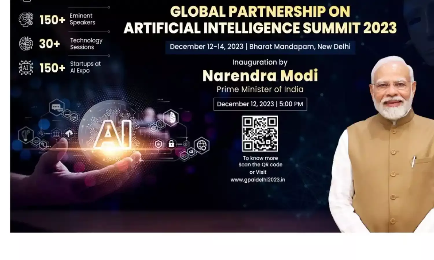 प्रधानमंत्री मोदी का देशवासियों से आर्टिफिशियल इंटेलिजेंस समिट का हिस्सा बनने का आह्वान