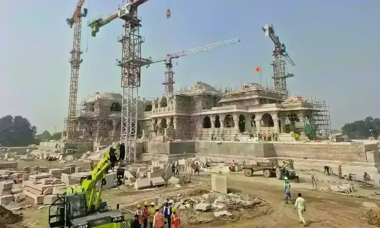 राम मंदिर की नई तस्वीरें आई सामने, प्रथम तल की फिनिशिंग का कार्य शुरू