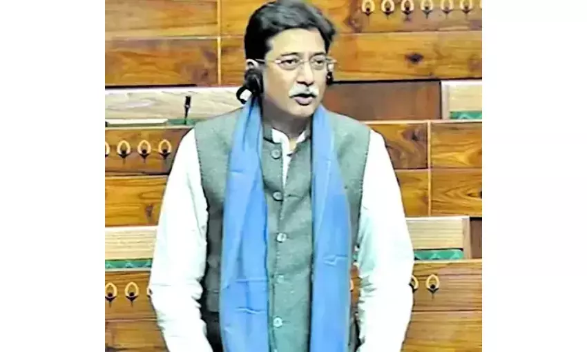 सांसद अनुराग शर्मा ने संसद भवन में उठाई बुंदेलखंड के गरीबों की आवाज