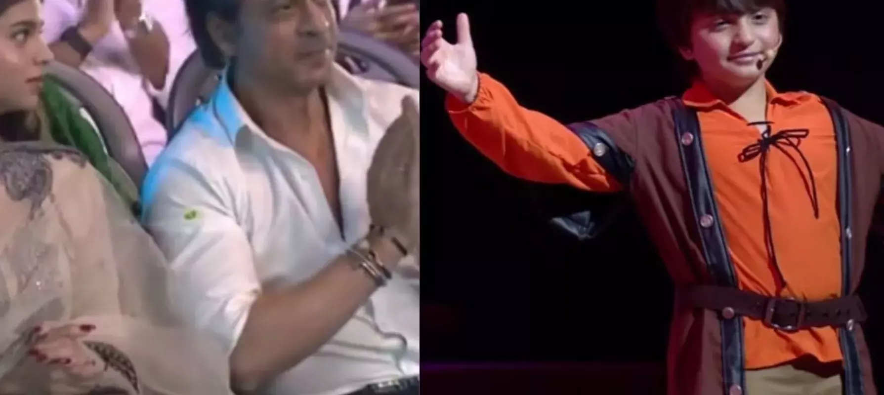 स्कूल फंक्शन में पिता शाहरुख खान जैसा आइकॉनिक पोज देते नजर आए अबराम