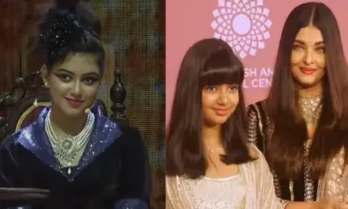 आराध्या पहली बार ब्लैक स्टाइल वाली ड्रेस और अलग हेयरस्टाइल में नजर आईं