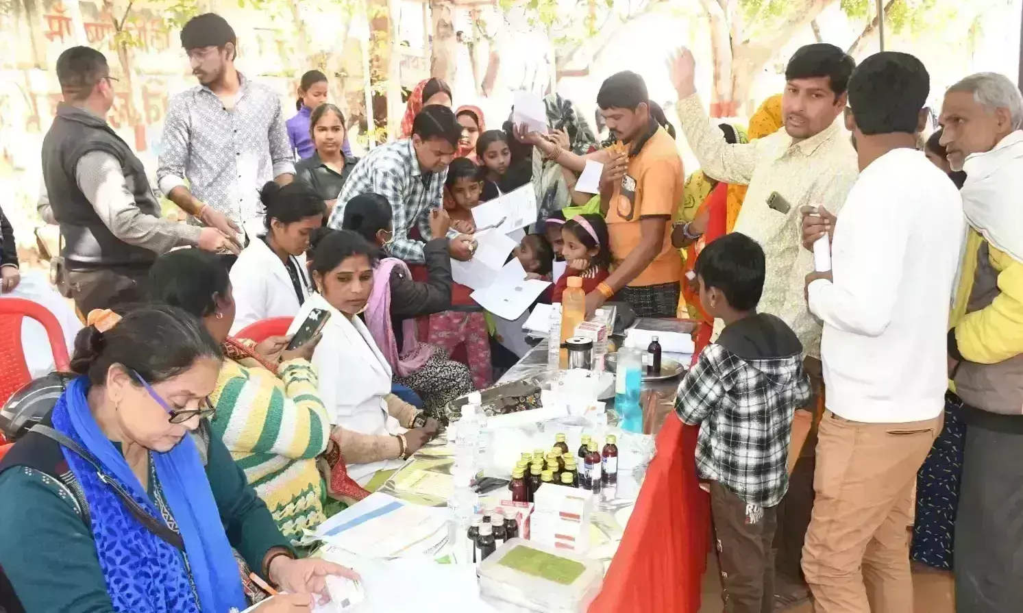 265 मरीजों का हुआ स्वास्थ्य परीक्षण