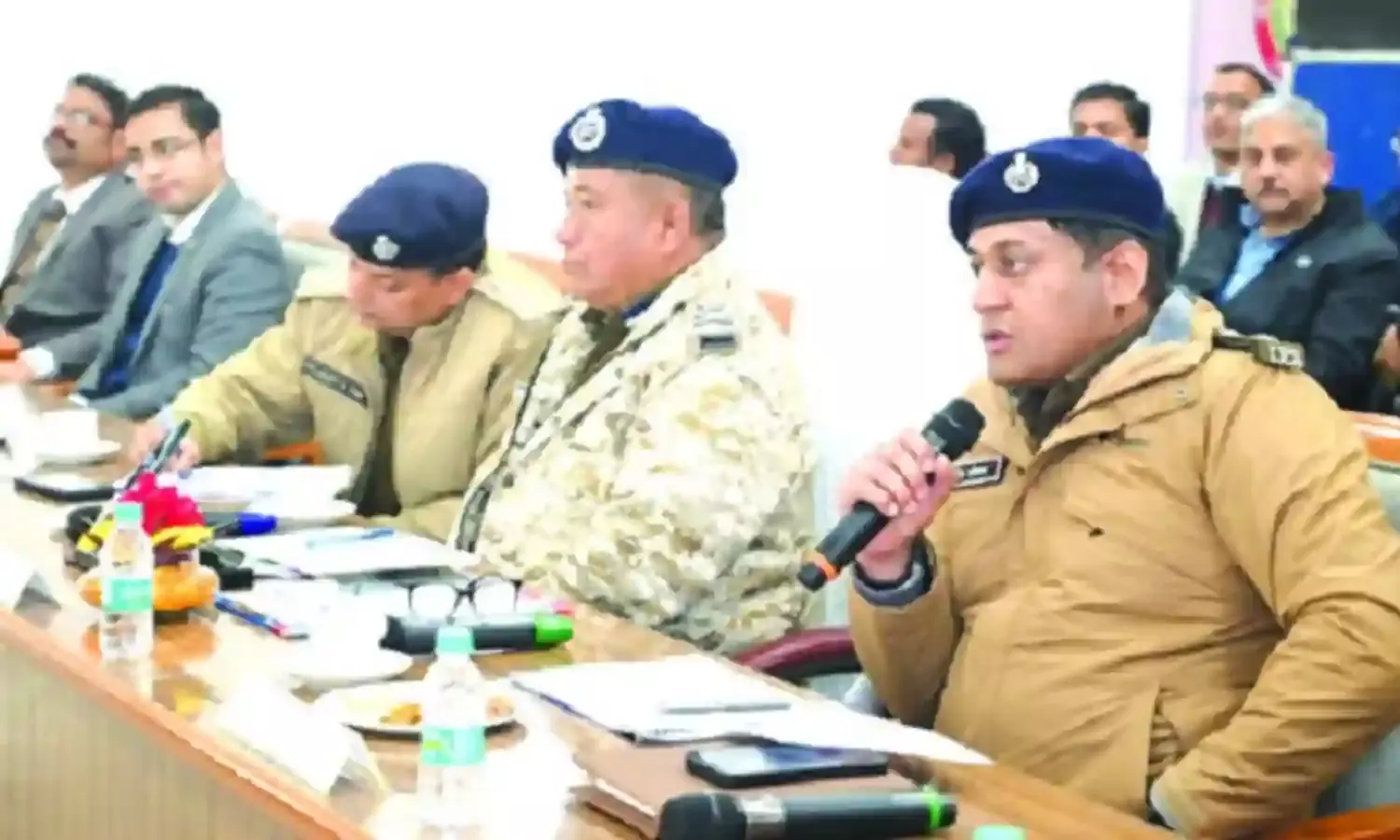 आईजी रेंज करण सिंह ने वीवीआईपी सुरक्षा के लिए फोर्स को ब्रीफ किया