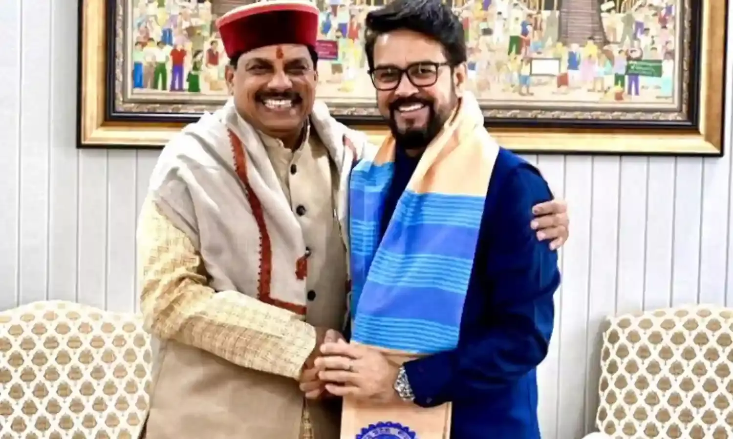 मध्य प्रदेश के मुख्यमंत्री डॉ मोहन यादव ने केंद्रीय मंत्री अनुराग ठाकुर से खेलों में मांगा सहयोग
