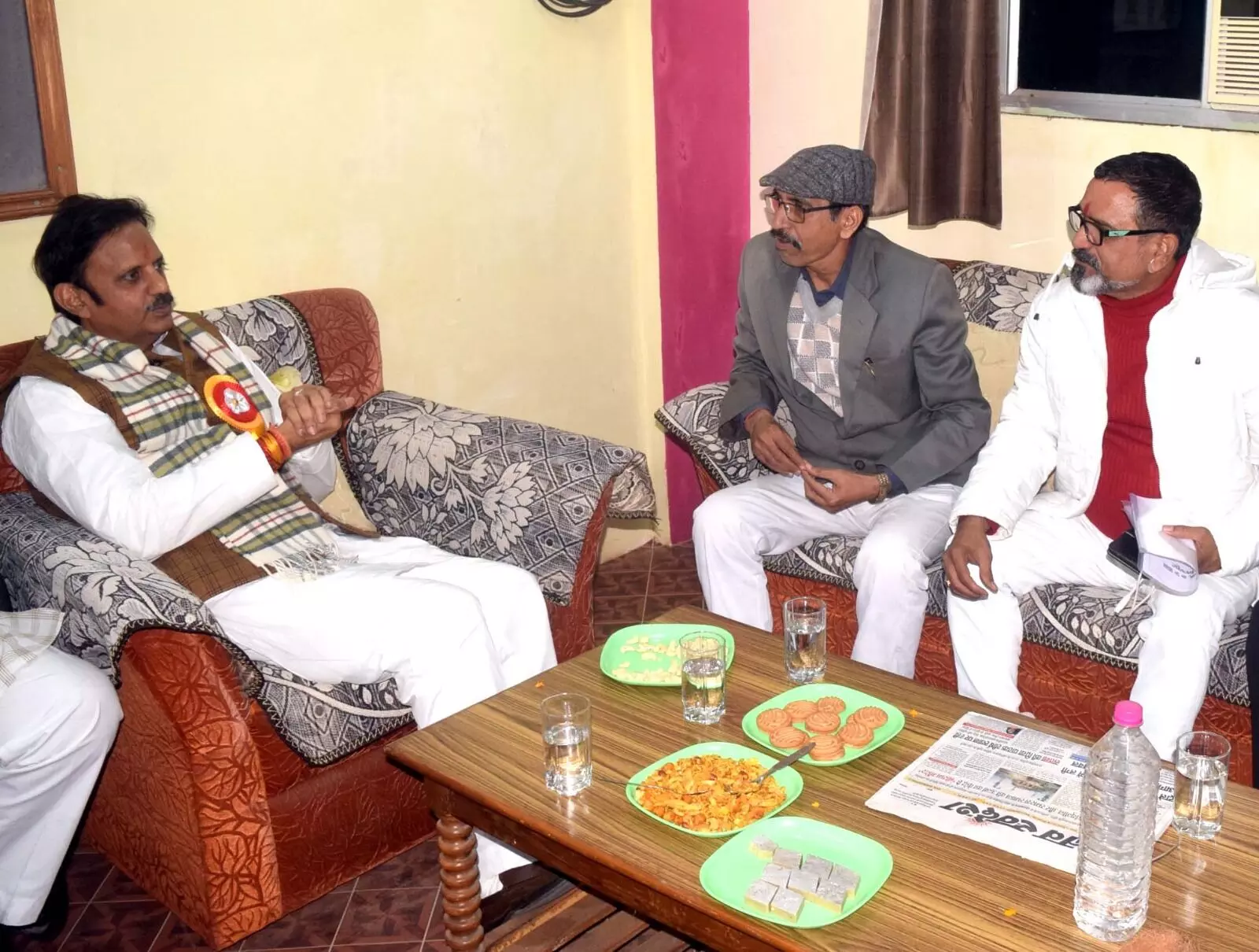 नवस्वदेश पहुंचे उपमुख्यमंत्री राजेंद्र शुक्ल