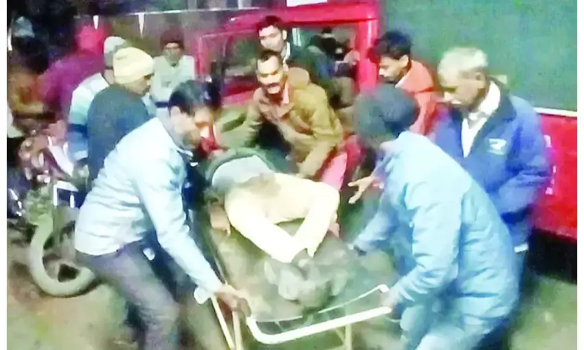 पावर प्लांट जाते समय बाइक सवार फायर कर्मी की सड़क दुर्घटना में हुई मौत