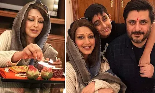 सोनाली बेंद्रे ने हरिद्वार में किया नए साल का स्वागत, बेटे के साथ तस्वीरें वायरल