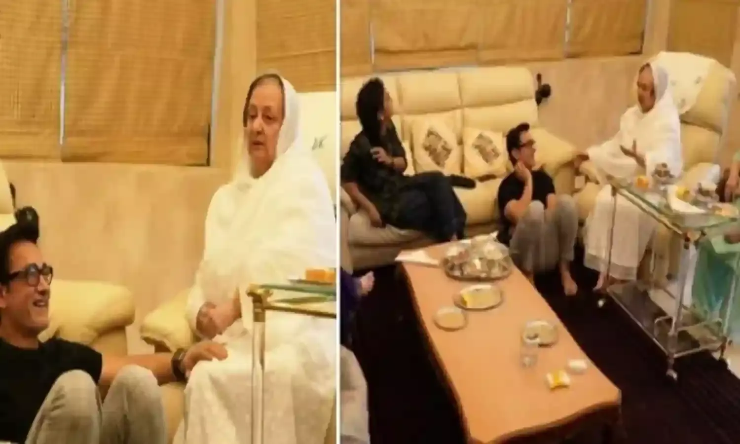 सायरा बानो के चरणों में बैठकर आमिर खान ने दिलीप कुमार को किया याद