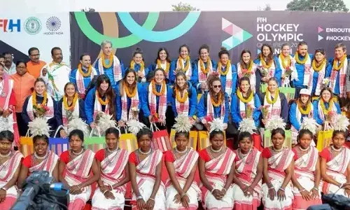 ओलंपिक क्वालीफायर : इटली की महिला हॉकी टीम रांची पहुंची