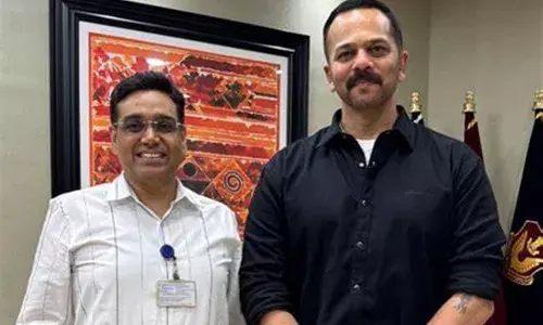 निर्देशक रोहित शेट्टी ने आईपीएस अधिकारी मनोज शर्मा से की मुलाकात