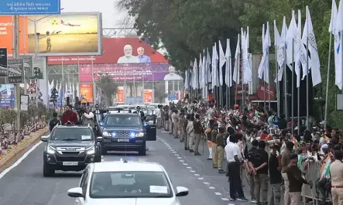 प्रधानमंत्री मोदी और यूएई के राष्ट्रपति का अहमदाबाद में भव्य रोड शो
